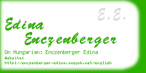 edina enczenberger business card